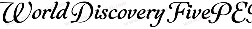 World Discovery FivePERSONAL字体转换